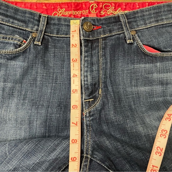 Grace bootcut by Cookie Johnson - size 28 denim jeans Made in USA - Picture 11 of 15